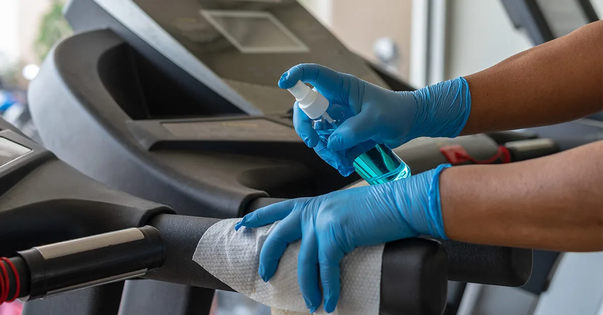 Gym and fitness center cleaning